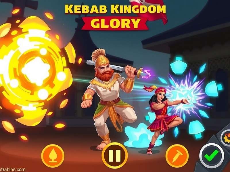 Kebab Kingdom Glory gameplay screenshot showing Indian-themed characters